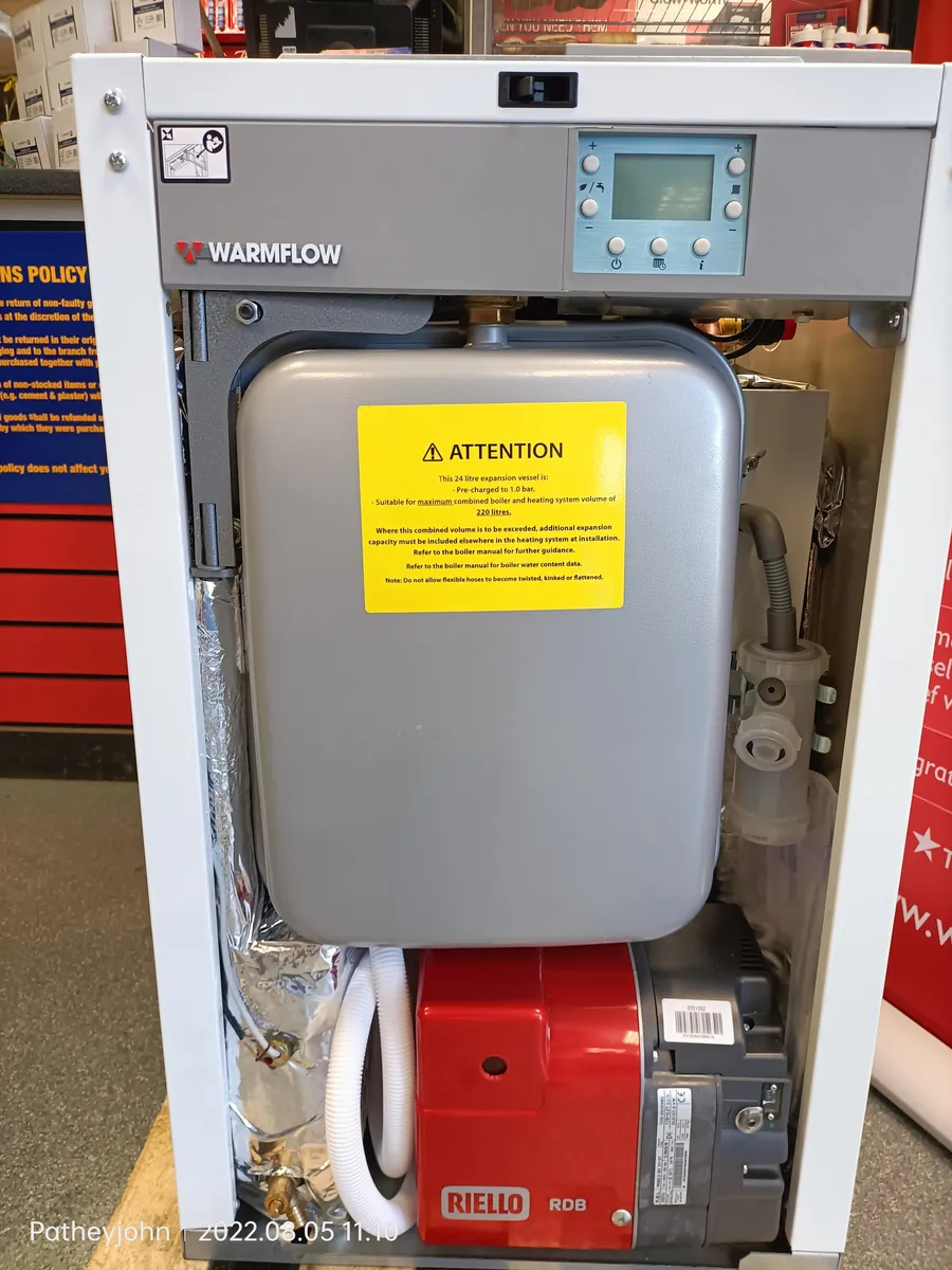 New Warmflow oil boiler installed in Devon