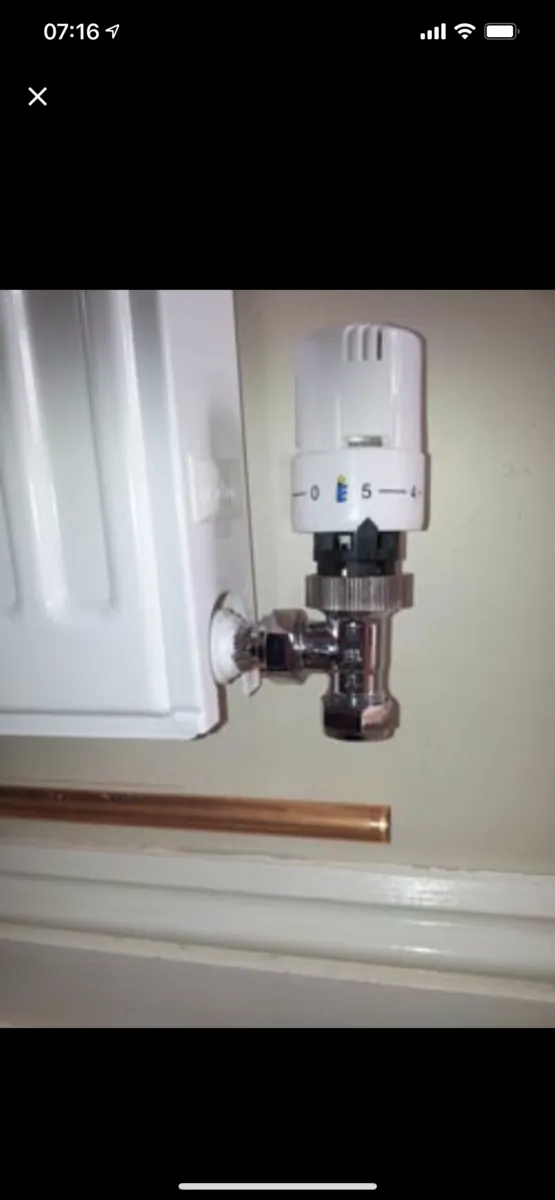 New thermostatic radiator valve fitted in Exeter