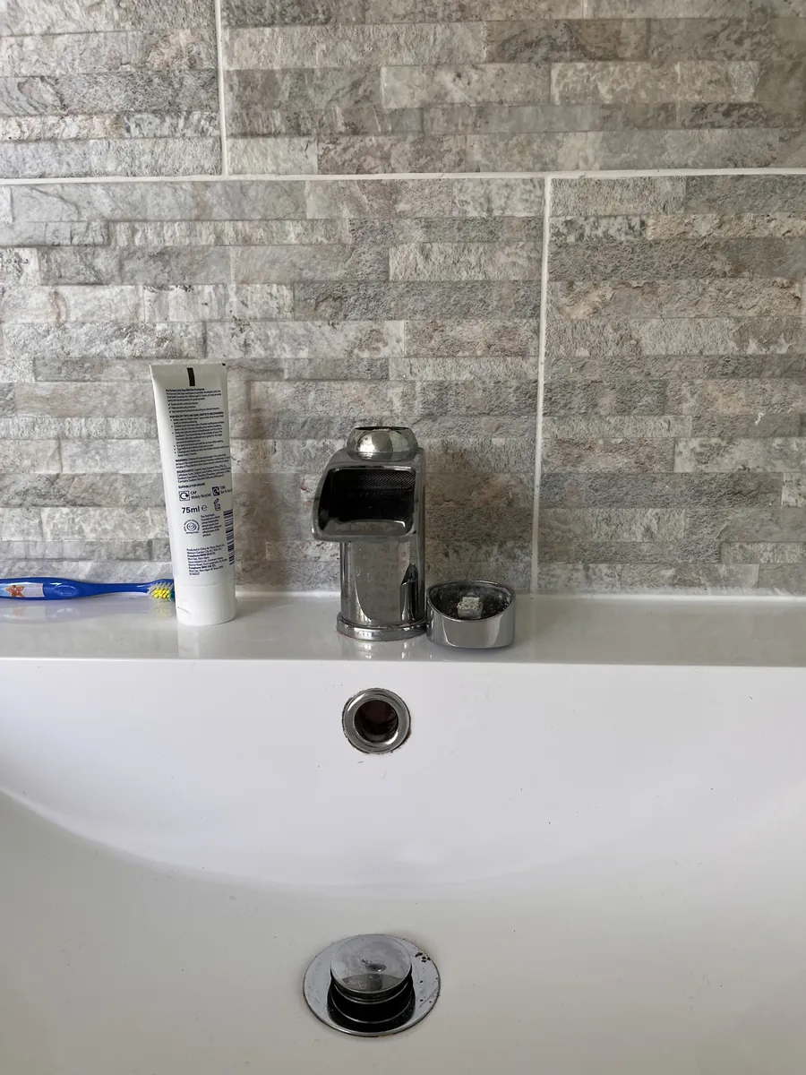 New mono mixer tap fitted to a basin in Exeter